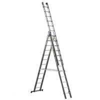 Marchetti Azzurra A3 A312, 3x12 gradini, 8.65 m - Scala in alluminio allungabile - Altezza stimata operativa 9.65 m