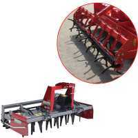 Erpice rotante RM225 - Larghezza di lavoro 225 cm - 20 lame Serie pesante con rullo a spuntoni