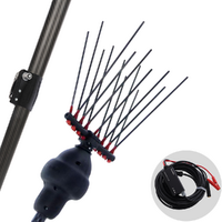 Castellari Fenix L V2 - Abbacchiatore elettrico a batteria tipo auto con cavo in dotazione - Asta telescopica in carbonio 230/320  cm