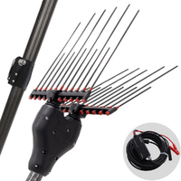 Castellari Tornado Carbon C V3 - Abbacchiatore elettrico a batteria tipo auto con cavo in dotazione - Asta telescopica in carbonio 180/240 cm
