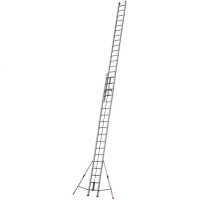 Facal Roller R56-2S, 2x18 gradini, 10.11 m - Scala a rotaia con fune in alluminio - Altezza stimata operativa 11 m