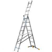 Gierre G-LEVEL AL410GL, 3x8 gradini, 4.91 m - Scala in alluminio - Altezza stimata operativa 5.78 m