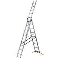 Gierre G-LEVEL AL415GL, 3x9 gradini, 5.48 m - Scala in alluminio - Altezza stimata operativa 6.31 m