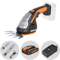 Worx WG801E - Forbice tagliaerba a batteria 4 in 1- tagliasiepi - 20V 2Ah