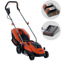 Black & Decker BCMW33184L2-QW - Tagliaerba a batteria - 2x18V/4.0Ah - Taglio 33 cm