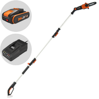 Worx WG349E - Potatore a batteria su asta telescopica - 2Ah da 20V