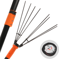 Jolly V12 BASE - Abbacchiatore elettrico 170/310 cm a batteria tipo auto con cavo in dotazione - Asta telescopica in alluminio