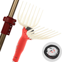 Sbaraglia SHAKER - Abbacchiatore elettrico 150/250 cm a batteria tipo auto con cavo in dotazione - Asta telescopica in alluminio
