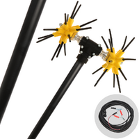 Abbacchiatore elettrico ASTERAS CF CARBON 250 cm con cavo tipo auto in dotazione - Asta fissa in carbonio
