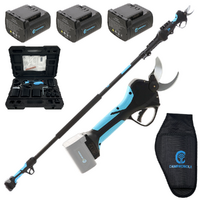 Campagnola Stark XL - Forbice elettrica da potatura su asta 220cm - 3x 21,6V 2,5 Ah - Diametro di taglio 40mm