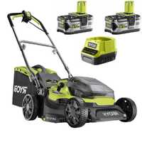 Ryobi Hybrid RY18LMH37A-250 - Tagliaerba a batteria - 2x18V/5Ah - Taglio 37 cm