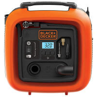 Black & Decker ASI400-XJ - Compressore aria elettrico portatile monofase, oil-less - Max 11 bar