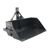 Blackstone B-PAL 120 - Pala posteriore per trattore - con lama da 120 cm - Portata 400Kg