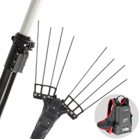 Zanon Karbonium PRO AL 200 - Abbacchiatore elettrico a batteria a zaino 50.4V 5Ah - Asta telescopica 170/250 cm