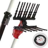Zanon Olivar Electric AL 300 - Abbacchiatore elettrico 210/340 cm a batteria tipo auto con cavo in dotazione - Asta telescopica in alluminio - Scegli tra più configurazioni