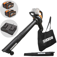 Worx WG583E - Soffiatore a batteria 3 in 1 - 2x20V/4Ah