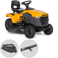Stiga Tornado 398 - Trattorino tosaerba con scarico laterale e mulching
