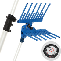 Paterlini B-Fly - Abbacchiatore elettrico 206/296 cm a batteria tipo auto con cavo in dotazione - Asta telescopica in alluminio - Scegli tra più configurazioni