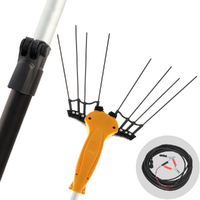 Volpi Olytech Essential 455XL - Abbacchiatore elettrico 240/360 cm a batteria tipo auto con cavo in dotazione - Asta telescopica - Scegli tra più configurazioni