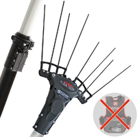 Zanon Albatros AL300 - Abbacchiatore elettrico 210/340 cm a batteria - Asta telescopica in alluminio - SENZA BATTERIA