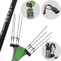 EGO Lotus - Abbacchiatore elettrico con batteria 56V 10Ah - Asta fissa 240 cm - Scegli tra più configurazioni