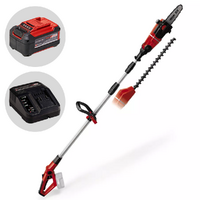 Einhell GE-HC 18 Li T - Potatore - Tagliasiepi su asta di prolunga telescopica a batteria - Batteria e caricabatteria