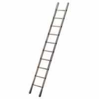 Facal Genia GS350, 11 gradini, 3.51 m - Scala in alluminio semplice singola - Altezza stimata operativa 4.45 m