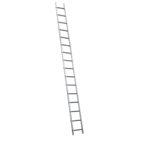 Facal Genia GS500, 16 gradini, 5.02 m - Scala in alluminio semplice singola - Altezza stimata operativa 5.95 m