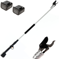 Volpi KV151 - Forbice elettrica da potatura su asta - 2x 21.6V 4Ah - Diametro di taglio 38mm