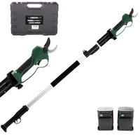 GreenBay TopCut 33 - Forbice elettrica da potatura su asta - 2x 16.8V 4Ah - Diametro di taglio 32mm
