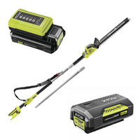 Ryobi RY36PHT50A-0 - Tagliasiepi su asta di prolunga a batteria Max Power 36V/2Ah - lama da 50cm