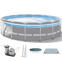 Intex Prisma Frame Clearview 26730NP - Ø488x122 cm - Piscina Rotonda