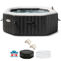 Intex Ottagonale Jet & Bubble Deluxe 28458EX - Ø201x71 cm - Piscina idromassaggio spa
