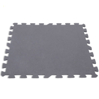 Piastrella antiscivolo grigia 50x50 cm 8 pz Intex 29084