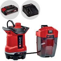 Einhell GE-DP 18/25 Li - Pompa a immersione acque scure - Batteria e caricabatteria