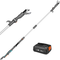 Gardena HighCut 250/18V P4A - Forbice elettrica da potatura su asta - 18V 2ah - Diametro di taglio 28mm