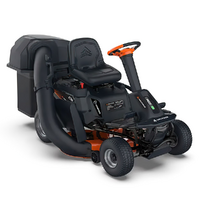 Yard Force E559 - Trattorino tagliaerba a batteria 56V/50Ah - Sacco di raccolta, scarico laterale e mulching