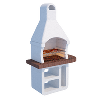 Barbecue In Muratura CUBA Linea VZ - Kit Fai Da Te Per Montaggio Facile (4 Persone) - Griglia Cromata 3 Livelli - Foto 11