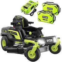 Ryobi ZTRX107 - Trattorino tagliaerba a batteria a raggio zero - 72V/20Ah - taglio da 107cm - 2in1- scegli il tuo OMAGGIO!
