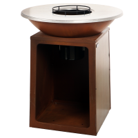 RoyalFood COR-4000 - Barbecue a legna e carbone in Corten