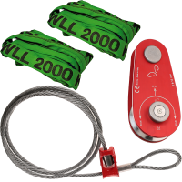 Kit deviazione con Cavo Choker Docma - Carrucola Ø 10-13 mm 40Kn - 2 braghe
