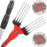 Einhell GE-FS 18/53 - Abbacchiatore elettrico 220/310 cm a batteria a litio 18V 5.2Ah - Asta telescopica in alluminio - SENZA BATTERIE E CARICABATTERIE
