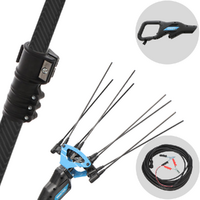 Campagnola Icarus V1 58 - Abbacchiatore elettrico a batteria tipo auto con cavo in dotazione - Asta telescopica in carbonio 185/270 cm - Scegli tra più configurazioni