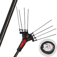 Blue Bird Egeo 23-50 - Abbacchiatore elettrico 235 cm a batteria tipo auto con cavo in dotazione - Asta fissa - Scegli tra più configurazioni