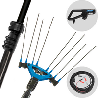 Campagnola Master - Abbacchiatore elettrico 288/373 cm a batteria tipo auto con cavo in dotazione - Asta telescopica carbonio e alluminio - Scegli tra più configurazioni