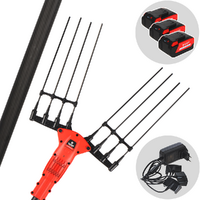 Blue Bird Olimpo 23-56 - Abbacchiatore elettrico 240 cm a batteria al litio 3x 21V 5Ah - Asta fissa - Scegli tra più configurazioni