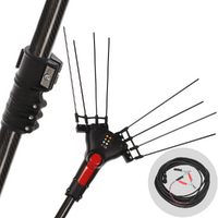 Blue Bird Egeo 23-50 AT - Abbacchiatore elettrico 220/310 cm a batteria tipo auto con cavo in dotazione - Asta telescopica in alluminio - Scegli tra più configurazioni