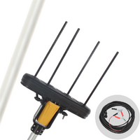 Volpi Giulivo 4YOU - Abbacchiatore elettrico 240 cm a batteria tipo auto con cavo in dotazione - Asta fissa - Scegli tra più configurazioni