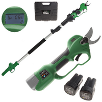 GreenBay TopCut 28 - Forbice elettrica da potatura su asta - 2x 16.8V 2Ah - 150/210 cm - Diametro di taglio 28mm