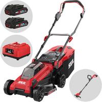 Skil 0130 BA - Tagliaerba a batteria - 2x20V/2ah - Taglio 34 cm - Tagliabordi in omaggio!